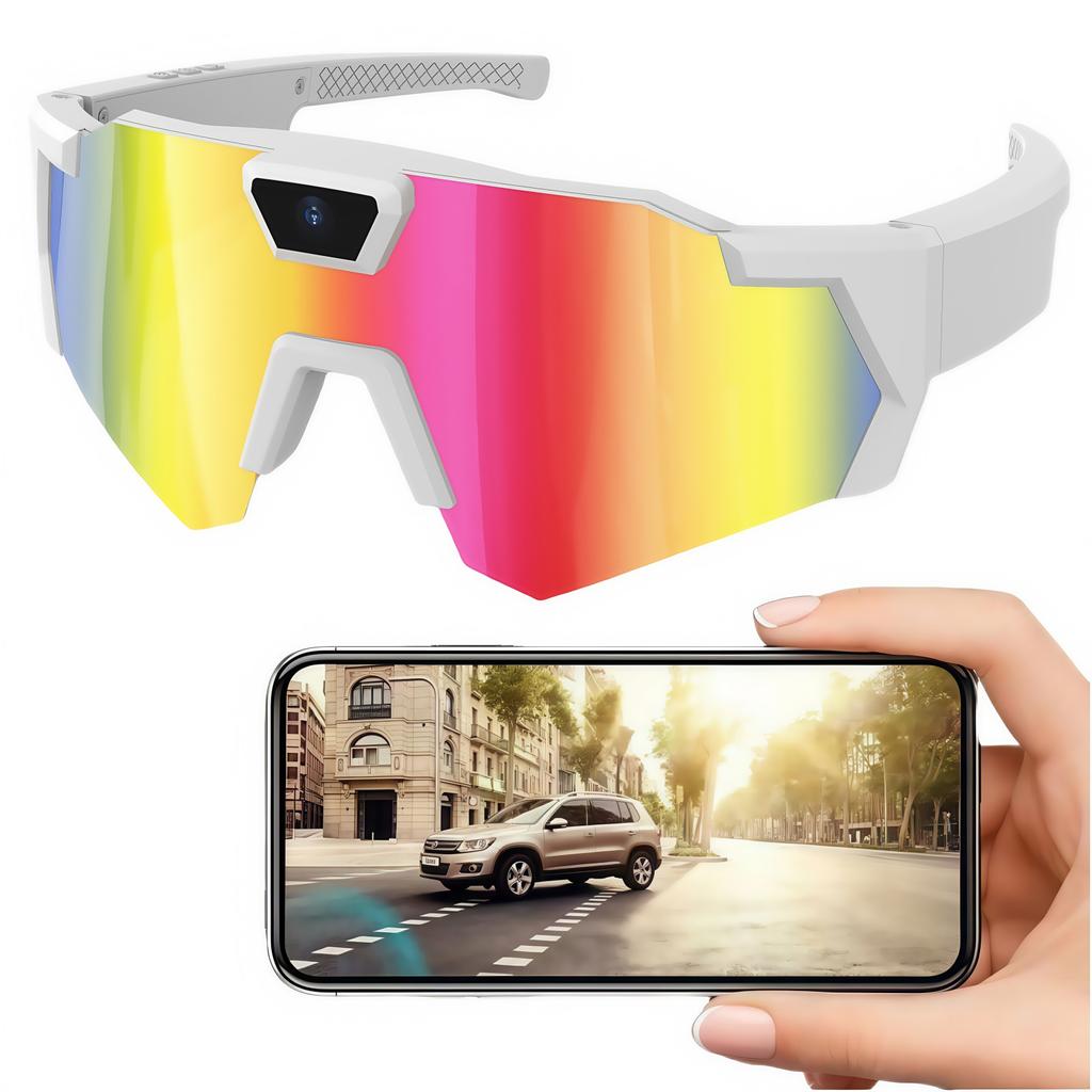 Camera Sunglasses Sports Action Smart Glasses Cam 1080P Video Camera Glasses for Men Women Outdoor Bicycle Motorcycle Recorder