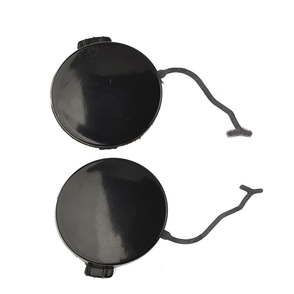 Bumper Tow Hook 5cm BLACK New Plastic Unpainted Front