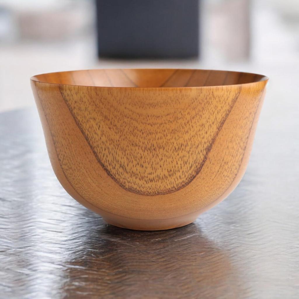 Miso Soup Modern Habanori x Current Model J-kitchens Bowl, Wooden, Lacquer, 11.5cm 6.6cm,