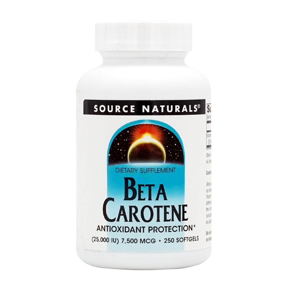 

Beta Carotene 25000 IU, 250 Softgels