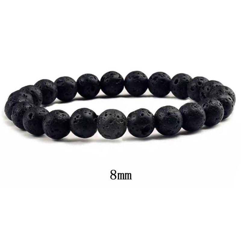 Multicolor Alloy & Volcanic Stone Yoga Bracelet with Turquoise & Tiger Eye Beads