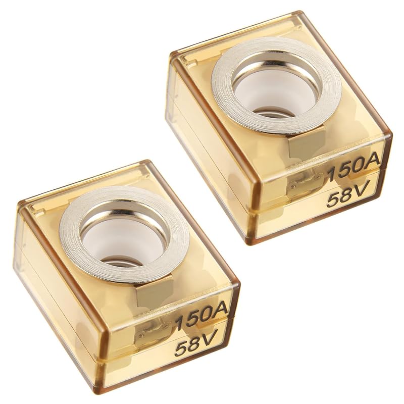 BOJACK Terminal Fuse 300A Marine Rated Battery Fuse (MRBF) 58V DC Max IP66 Waterproof for The Circuit Protection of Automobiles RVs Cranes Ships