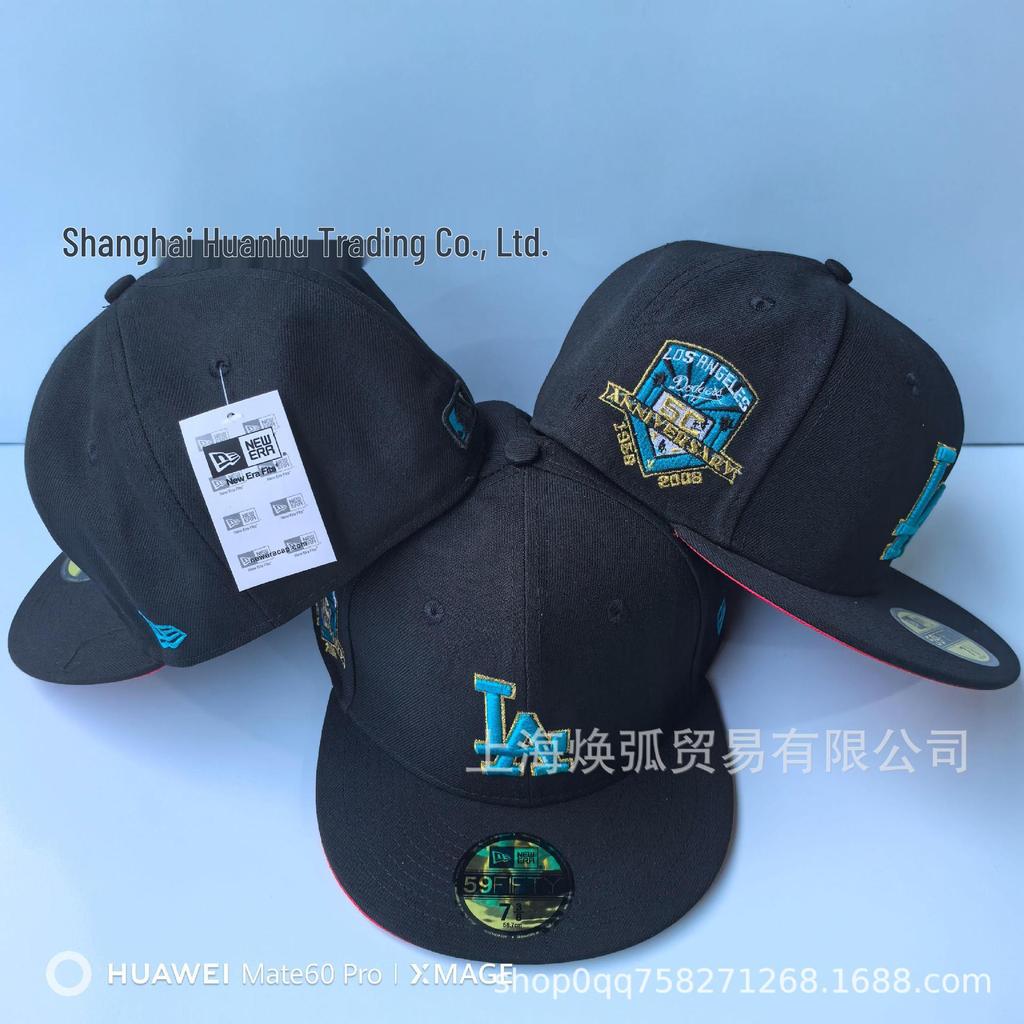 High-Quality MLB Yankees Dodgers Embroidered Flat Brim Baseball Cap