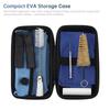 10 Pcs Clarinet Cleaning Kit All In 1 Maintenance Care Set with Inner Cloth Mouthpiece Brush Cork Grease Storage Case