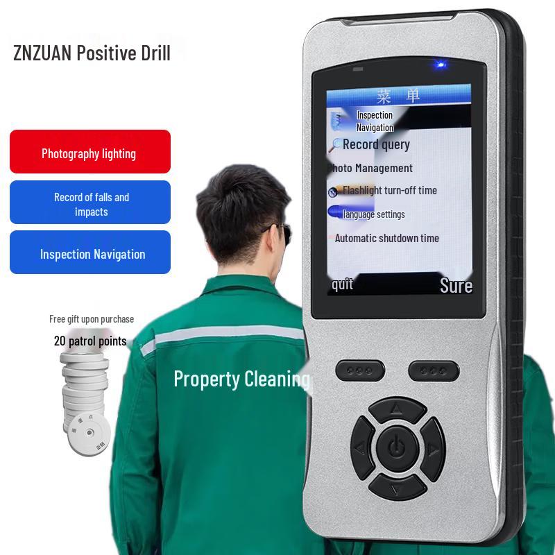 ZNZUAN Z-6800 Security Patrol Guard Tour System with Flashlight