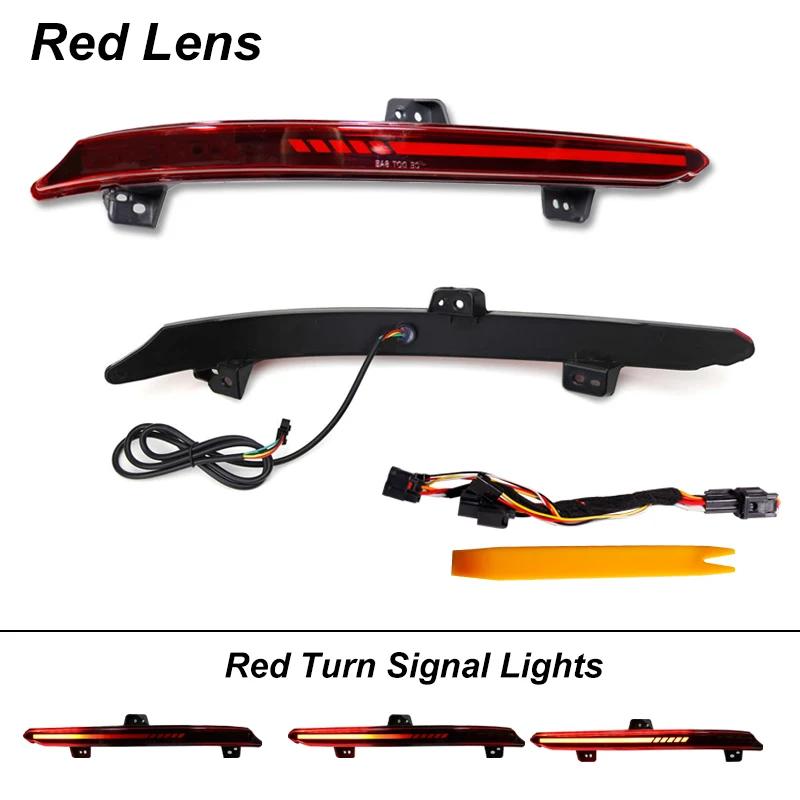 iJDM Car Bumper Reflector Lights For Honda Accord Sedan, Function as Tail/Brake, Turn Signal Lights & Rear Fog Lamps 2018-2022