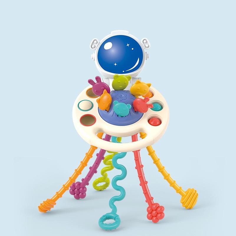 Toys Educational Toys Activity Development Pull String Silicone Teething Rattle Learning Toy Baby Sensory Montessori 6 12 Months