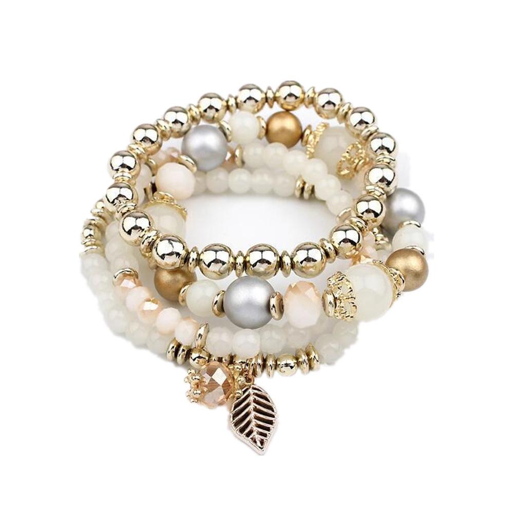 Fashion Creative 4 in 1 Multiple Layer Bracelet Women Elegant All-match Hand Chain