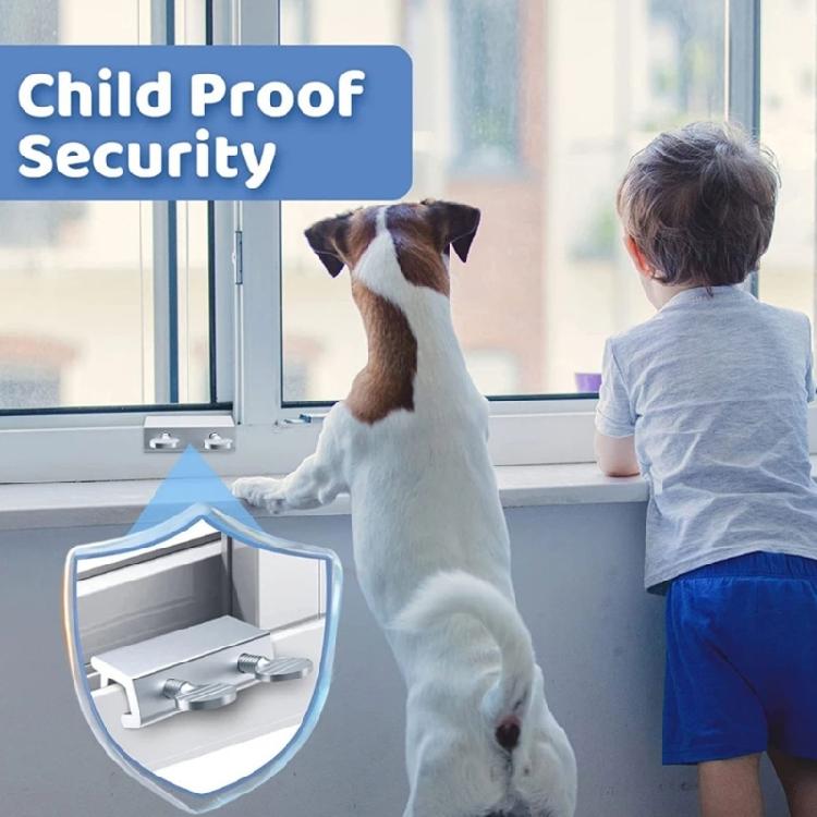 Sliding Door Lock With Security Limiter Function Easy Installation For Window Balconies And Patio Door