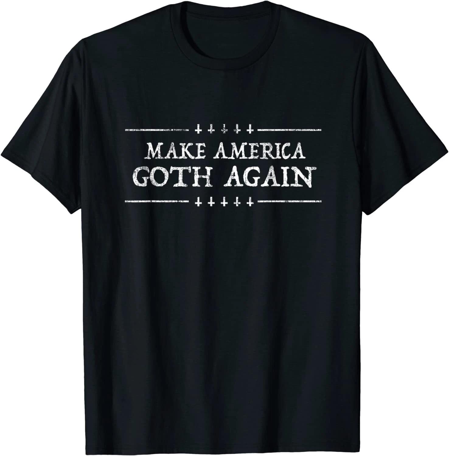 Vintage Emo & Gothic Clothing Make America Goth Again T-Shirt S-3XL S