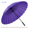24-Rib Waterproof Umbrella with Curved Handle, Straight Pole, Impact-Resistant Fabric, Safety Umbrella, Automatic Promotional Umbrella, Rainbow