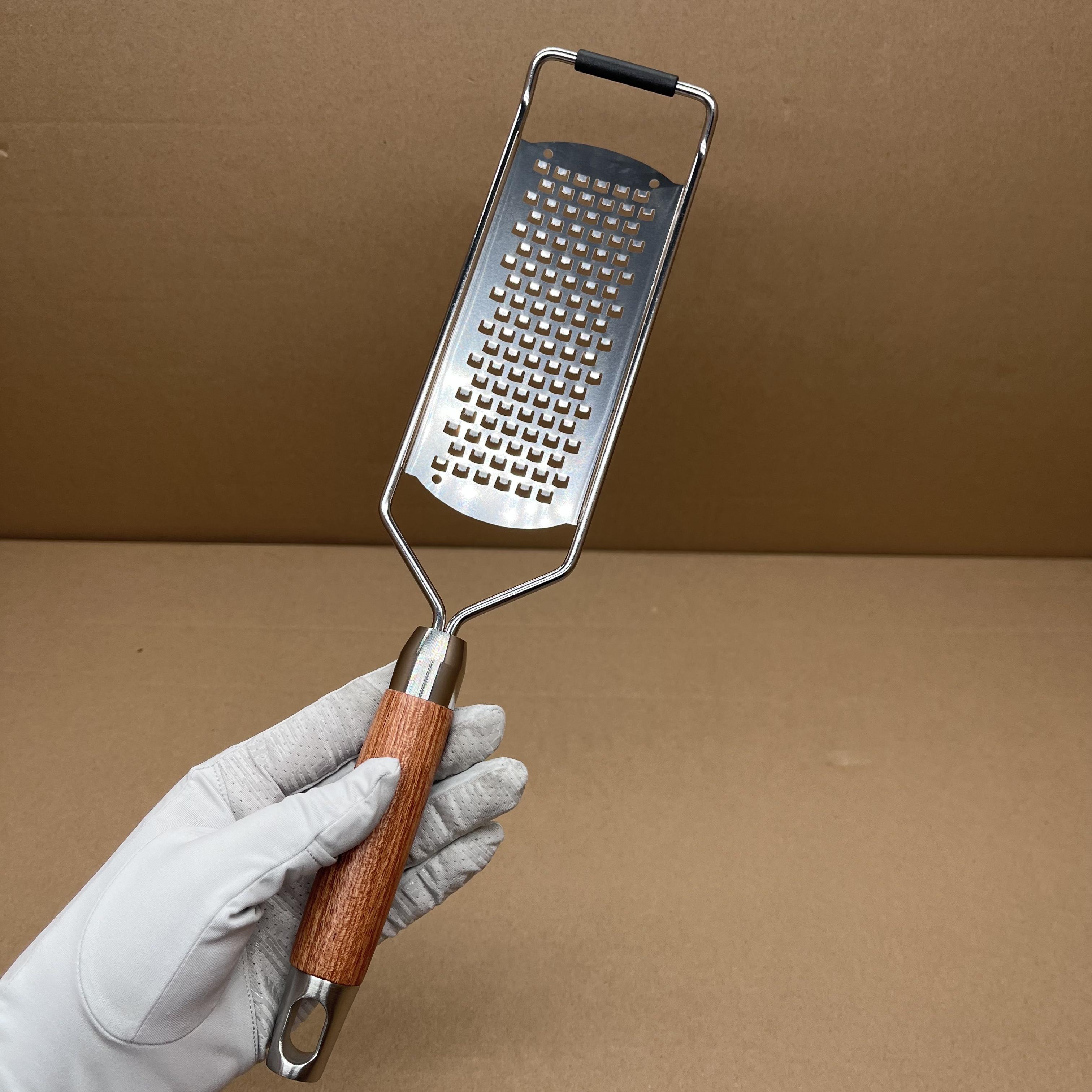 

304 Stainless Steel Vegetable Slicer Cheese Graters with Pear Wood Handle Home Kitchen Multi-Function Fruit And Vegetable Peeler