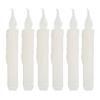 6 Pcs Reusable LED Taper Candles Smokeless Candle Lights Elegant Taper Candles  Wedding Centerpieces