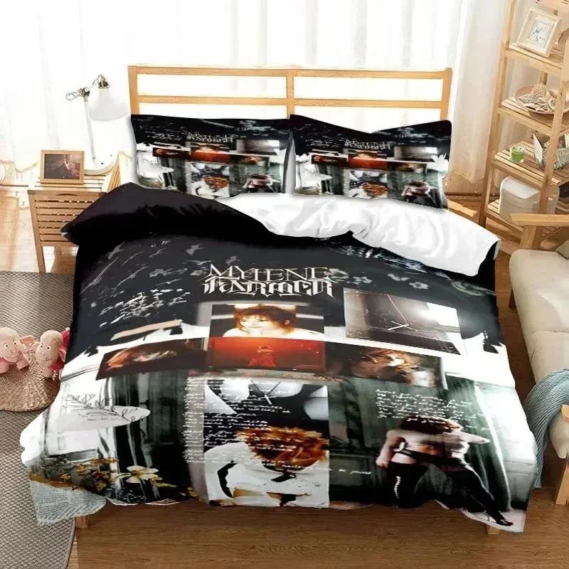 3D Print Singer Mylene Farmer Bedding Set Duvet Cover Bed Set Quilt Cover Pillowcase Comforter King Queen Size Boys Adult