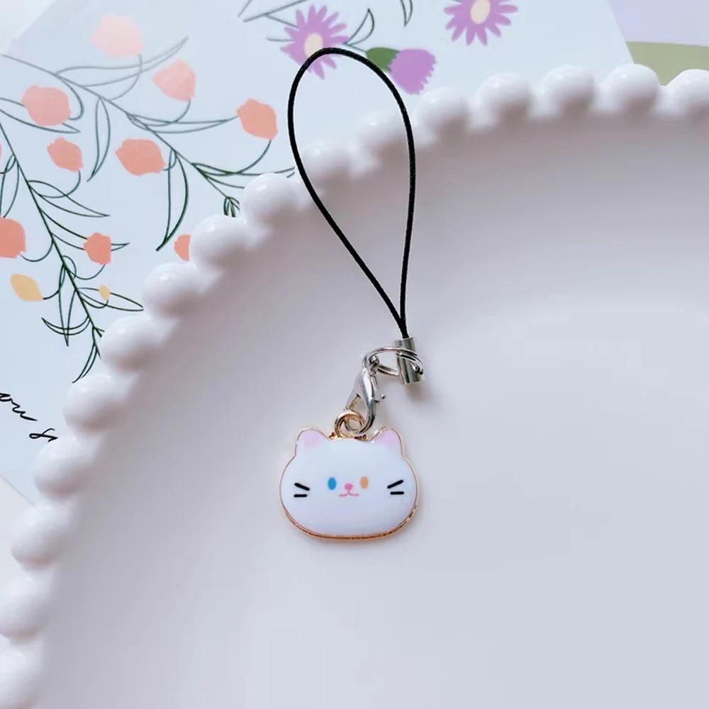 Charm Cat Phone Lanyard Little Cat Animal Phone Pendent Cat Phone Strap  U Disk Pendant