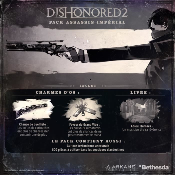 Dishonored 2 jeu xbox one