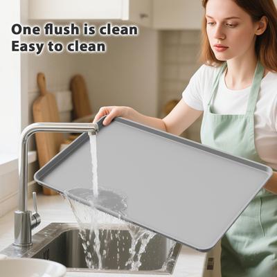 Silicone Coffee Bar Mat Anti-Slip Coaster Heat Resistant Thicken Tray Pad for Espresso Machine Station Multifunctional Kitchen Accessory