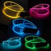 Wireless Glowing Led Glasses NightClub Masquerade Concert Performance Props DJ LIGHT Y2k Glasses Futuristic Robot Led Sunglasses