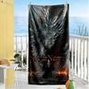 Gothic Illustrations Personalized Name Beach Towel High Absorbency & Quick-Dry Suitable for Sports Travel Swimming Yoga Bathroom Beach And Pool