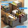 2-Tier Under Sink Organizer Pull-Out Sliding Cabinet Shelf for Kitchen and BathroomSpace Saving Storage Rack