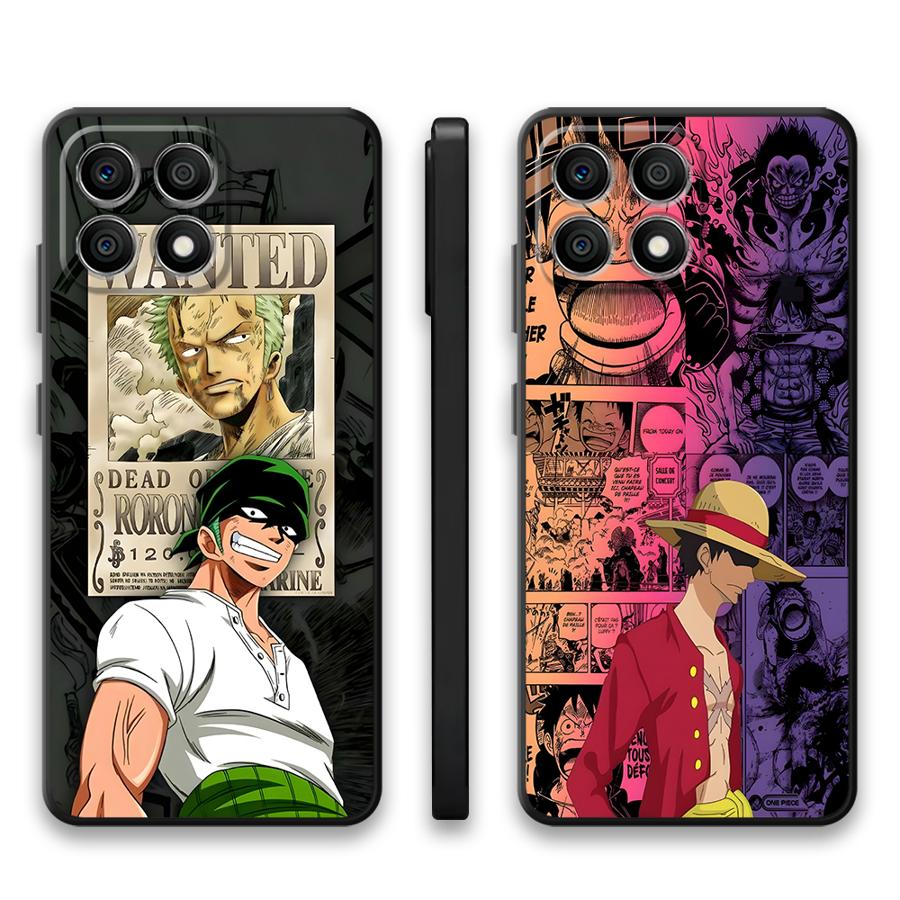 One Piece Cool ZORO Black Soft Phone Cover Case for Honor Magic5Lite X8 X7 X9a X6 200 400 Lite X5b 70 90 8X