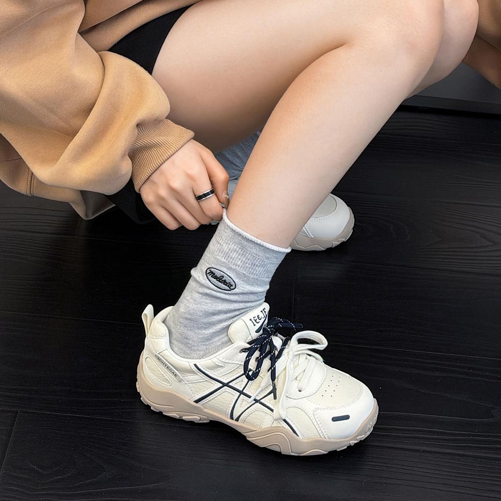 Spring New Thick-soled German Training Shoes Women's Versatile Casual Shoes Soft-soled Long-standing Sports Running Shoes