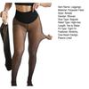 Damen Fleecegefütterte Leggings Ein-Naht Warm Falsche Transparente Strumpfhose Bauchkontrolle Thermoleggings für Dating Party Arbeit