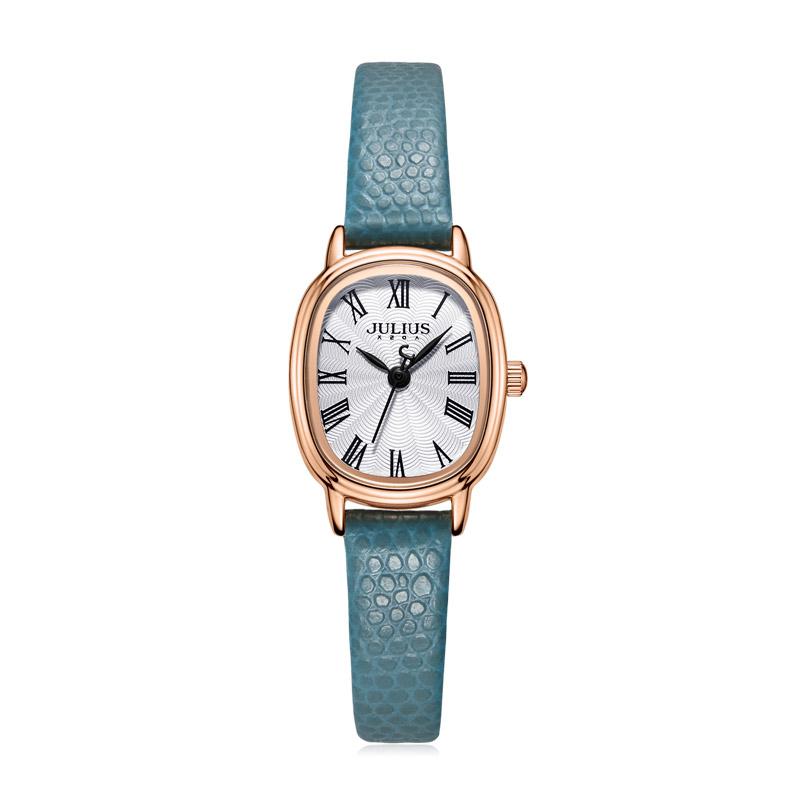 New Lady Women's Watch Japan Quartz Elegant Small Fashion Simple Hours Real Leather Bracelet Clock Girl Birthday Gift Julius Box