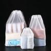 Portable Shoe Drawstring Eco Storage Bag for Sundries Travel Makeup Bag Waterproof Transparent Plastic Storage Bag
