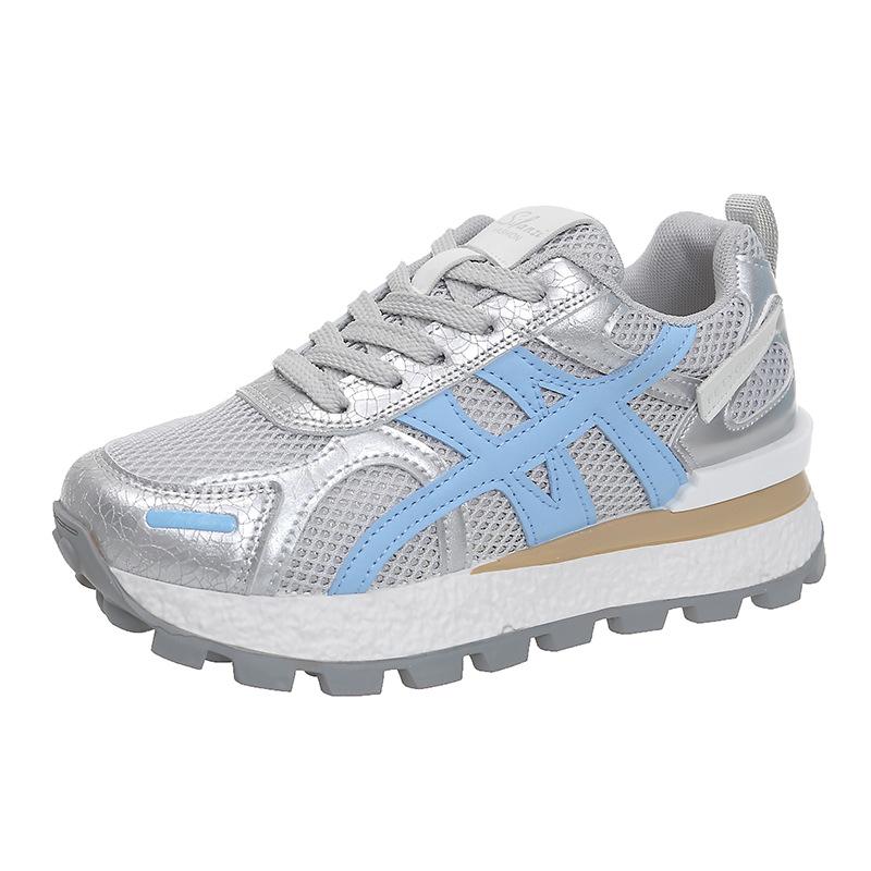 Internet Celebrities with the Same Korean Version of Forrest Gump Shoes Women's Tide 2025 Spring Heightening New Versatile Niche Explosion Sports and