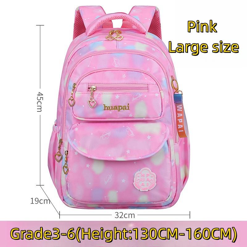 Breathable Waterproof Double Shoulder Backpack for 6-12 Years Old Primary Students
