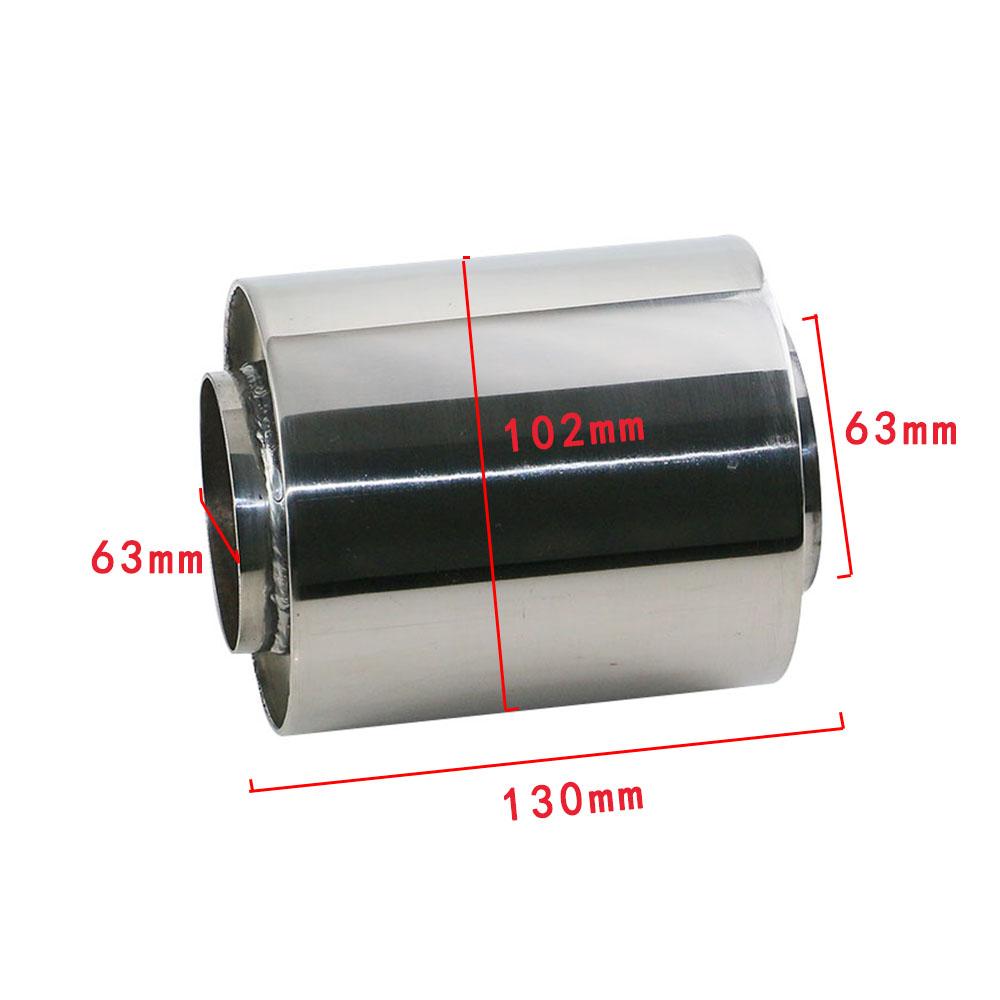 JZZ stainless steel universal car exhaust resonators muffler 2.5 inch ZZ401c