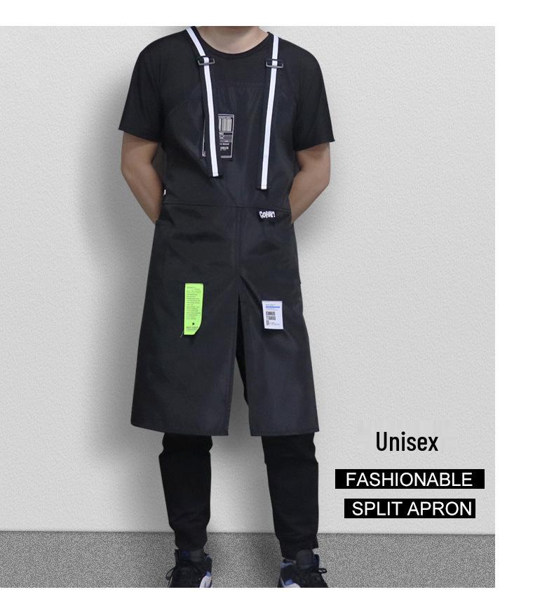 Korean Style Nylon Sleeveless Work Apron for Coffee Shop & Barbers