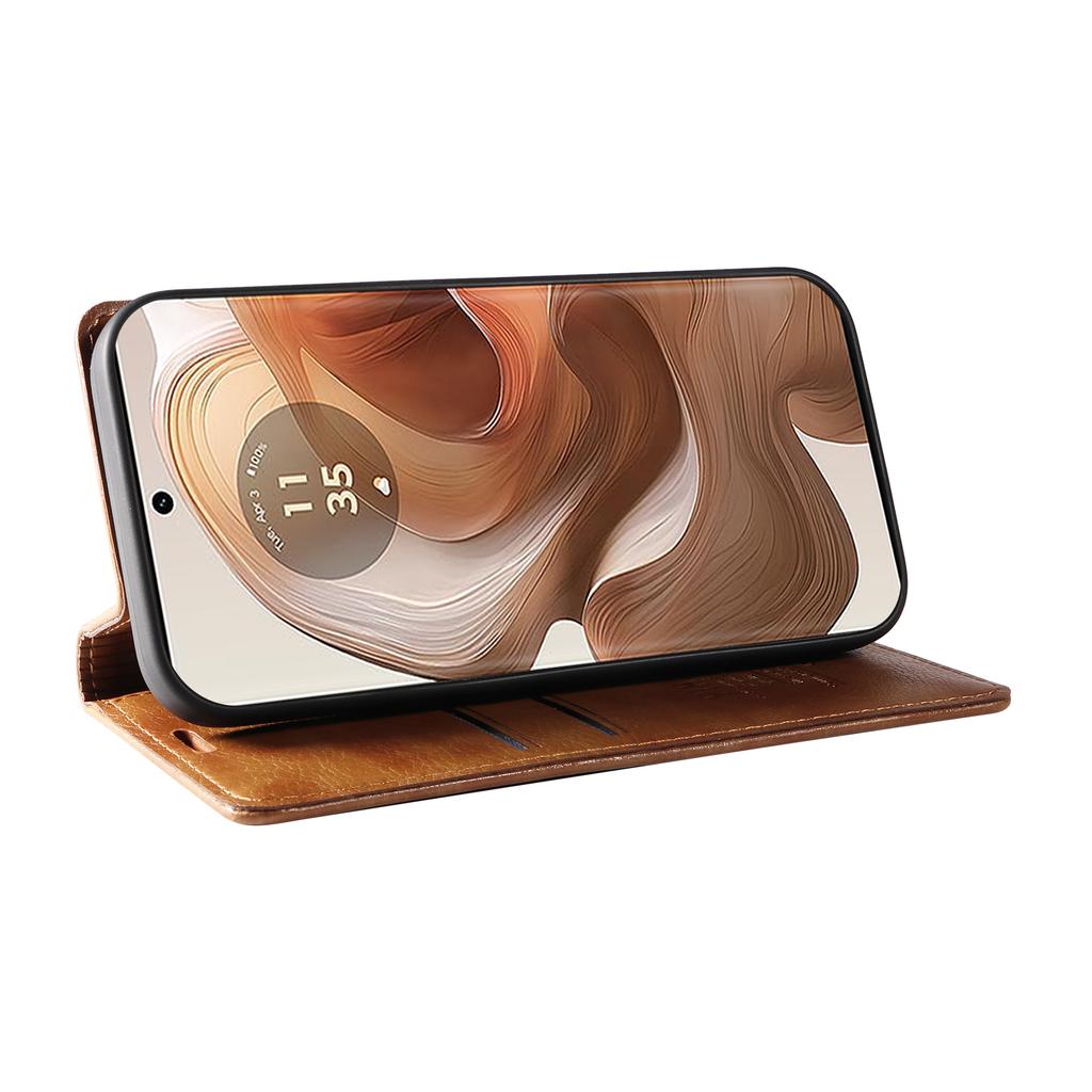 Für Motorola Edge 50 Ultra 5G/Moto X50 Ultra 5G Brieftaschenhülle Lederhülle mit Litschi-Textur