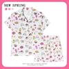 Women’s Cute Cotton Short Sleeve Pajama Set - Summer Style