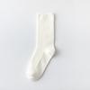 Summer Thin Mid-calf Socks for Women, Solid-color Trendy Sports Socks, Breathable Cotton Socks