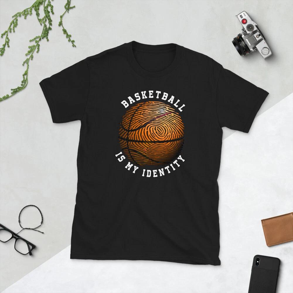 BASKETBALL IS MY IDENTITY FUN AWESOME GRAPHIC Short-Sleeve Unisex T-Shirt S