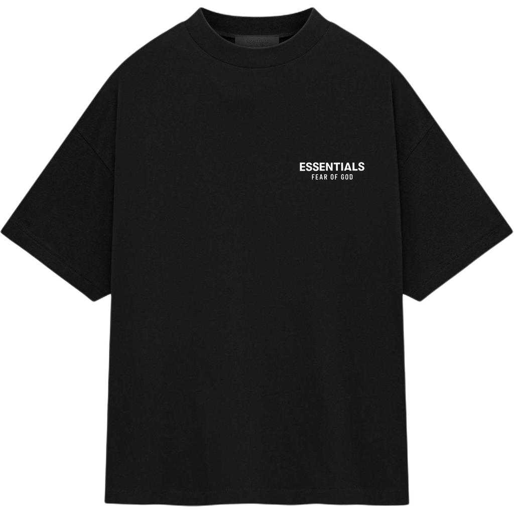 Fear of God Essentials Jersey Crewneck Tee Black Men Tops 125HO244360F