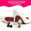 NEW 2Pcs Woman High Heels Shoe Covers Square TPU/PVC Material Soft Damping Heel Protector Silencer Non-slip Heel Protector
