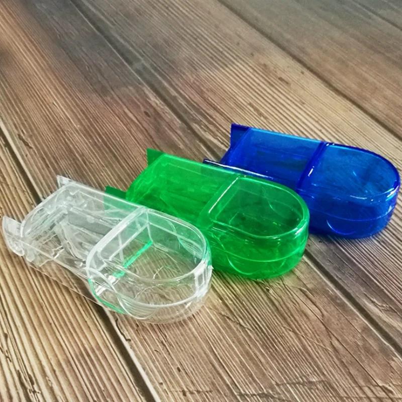 Pill Cutter Box Portable Drug Box Tablet Cutter Splitter Medicine Pill Holder Pill Cutter Box