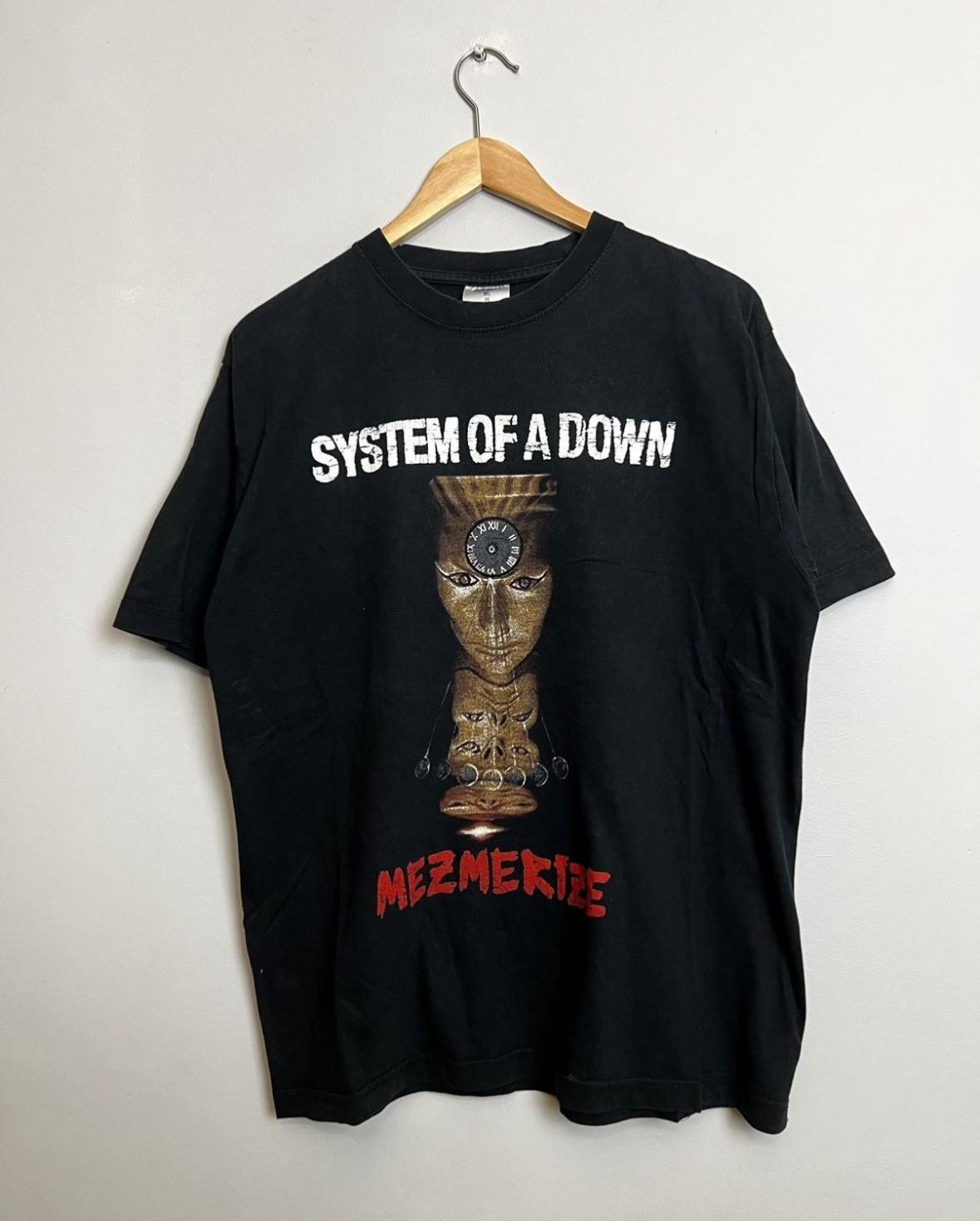 Vintage 00s System of A Down Mezmerize Nu Metal Band Tee M Unisex T-Shirt S