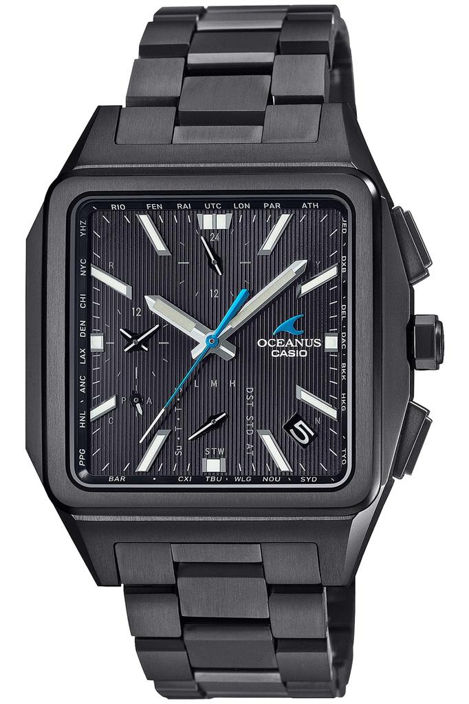 Oceanus Watch in Classic Line Bluetooth Equipped with Radio Solar Sapphire Glass Black [Casio] [Made Japan] OCW-T5000B-1AJF Men's