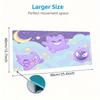 Gengar Cartoon Mouse Pad, Large Gaming Desk Mat, Non-slip XXL Mousepad for Laptop & Tablet, Mini PC Playmat with Stitched Edges