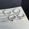 Starfall Fingertips Sweet And Cool Color Pentagram Single Zirconium Open Ring Simple Stacking Femininity Light Luxury Ring