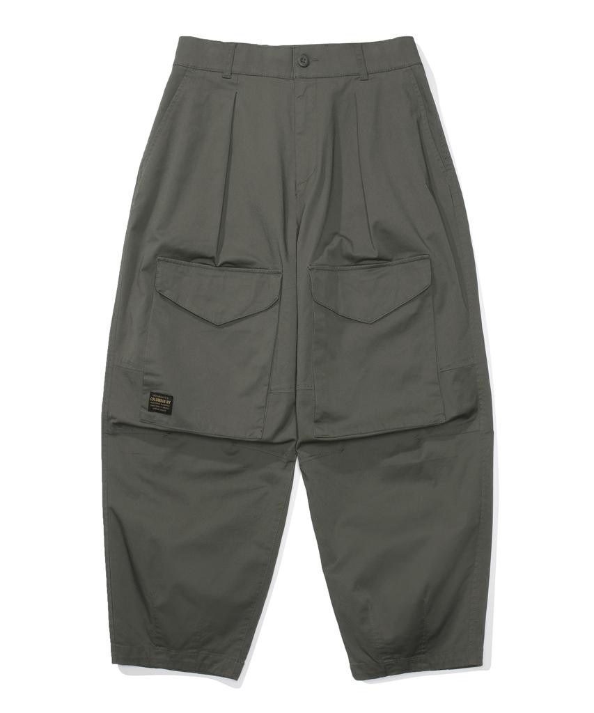 COLUMBIA UNIVERSITY Mil-Label Pocket Wide Fit Balloon Pants Khaki