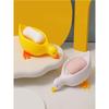 Yellow Duck Shape Soap Box with Drainage Cute Cartoon Soap Dish Holder Plastic Soaps Container Dish Tray Bathroom Accessories