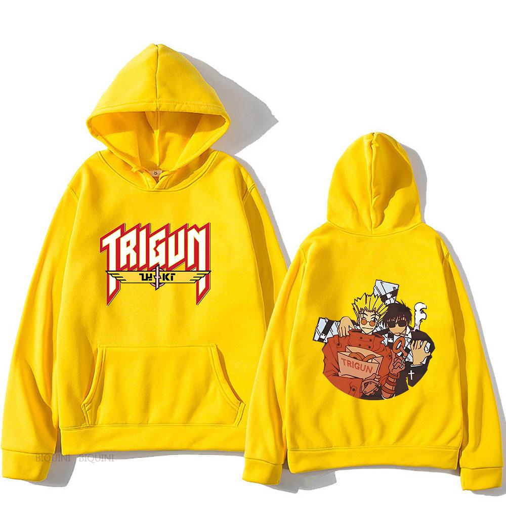 

Толстовки Trigun Vash The Stampede, милые толстовки в стиле манга, кавайные комиксы, мужская/женская модная одежда в стиле Харадзюку, повседневная уличная одежда, флисовая толстовка