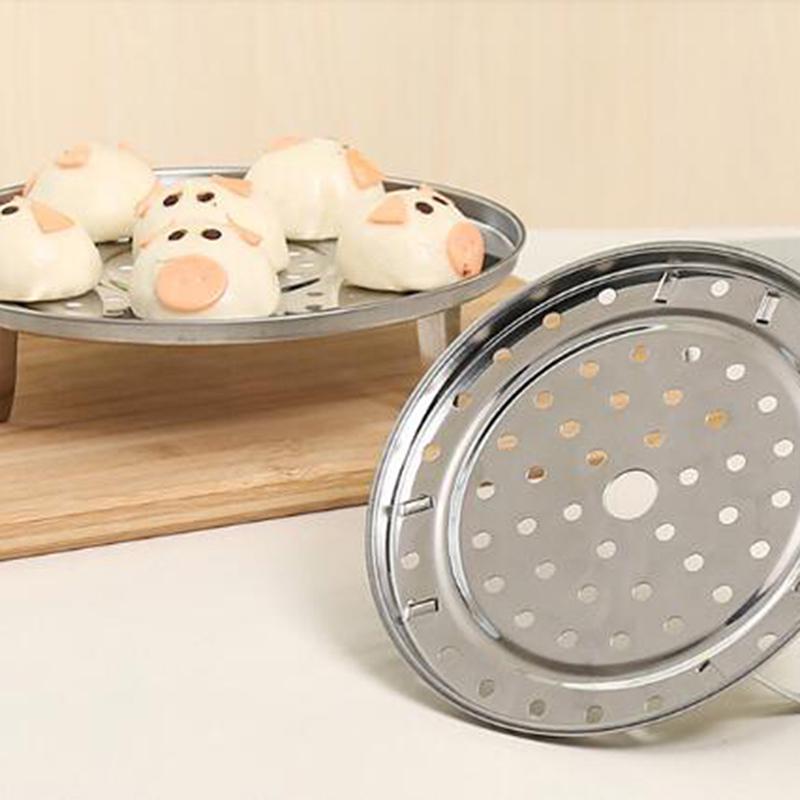 Household Stainless Steel Non-Stick Food Steamer Basket Steamed Egg Rack