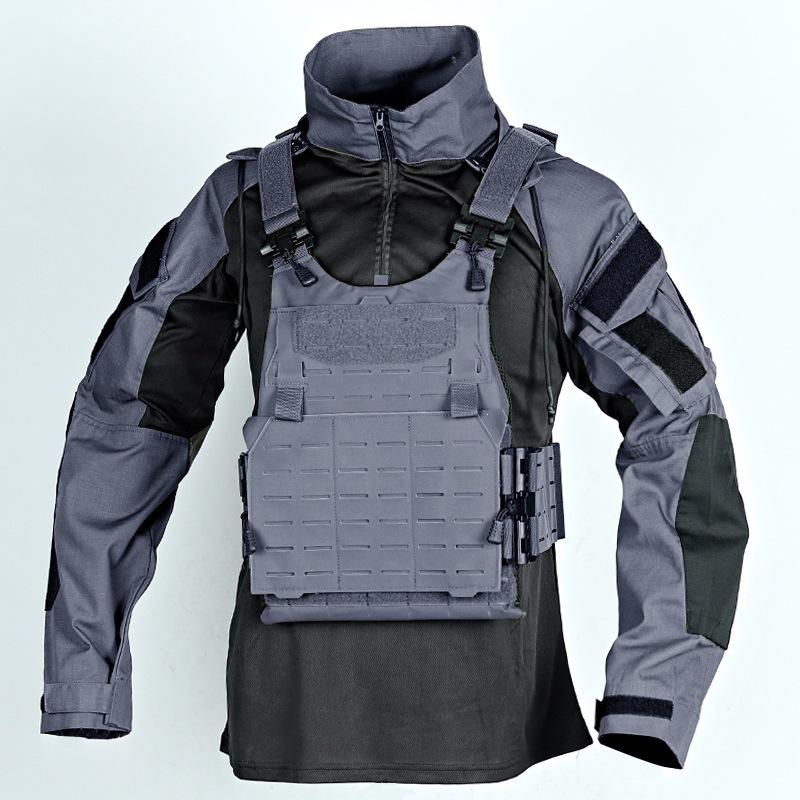 New Strike II Camouflage Frog Suit: Breathable, Long Sleeve, Multi-Pocket Outdoor Military Clothing, Plus Size