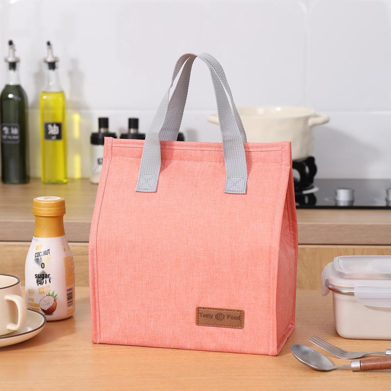 Double Handle Insulated Lunch Bag—Portable, Large Capacity for Students & Office Workers